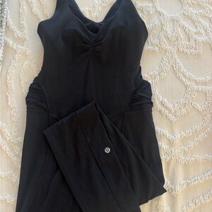 Lululemon Black Ruched Jumpsuit in discontinued style!!